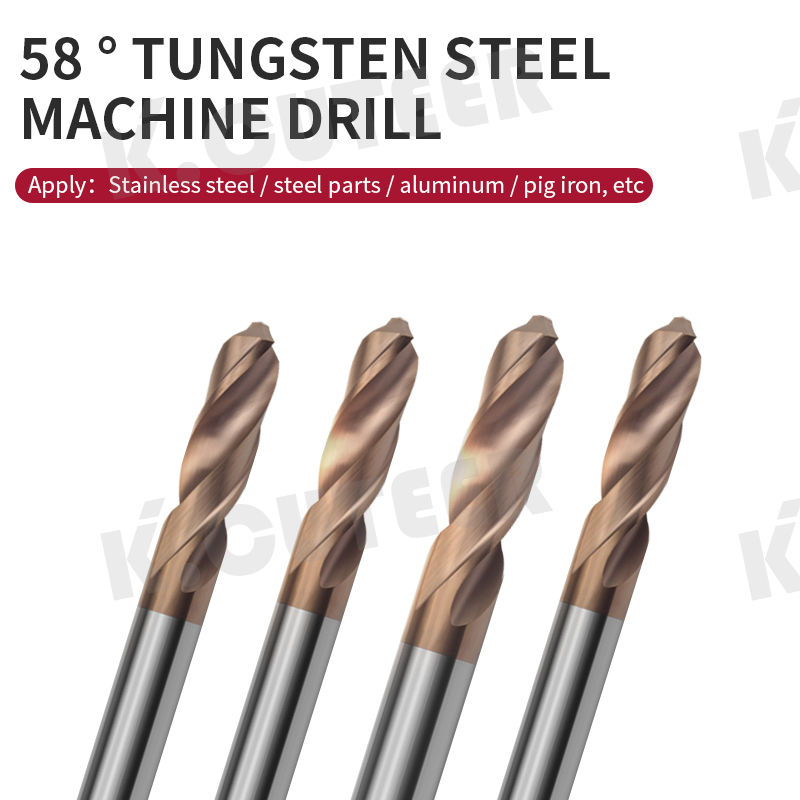 Tungsten Steel Bit D1.8~D15.5 40~100L Carbide Twist Drill Bits for CNC Metal Drilling End Mill