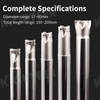 Efficient square shoulder surface of a fast-feed milling cutter bar machining center