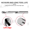 Left Hand Single Flute Spiral Milling Cutter Tungsten Steel Carbide End Mill