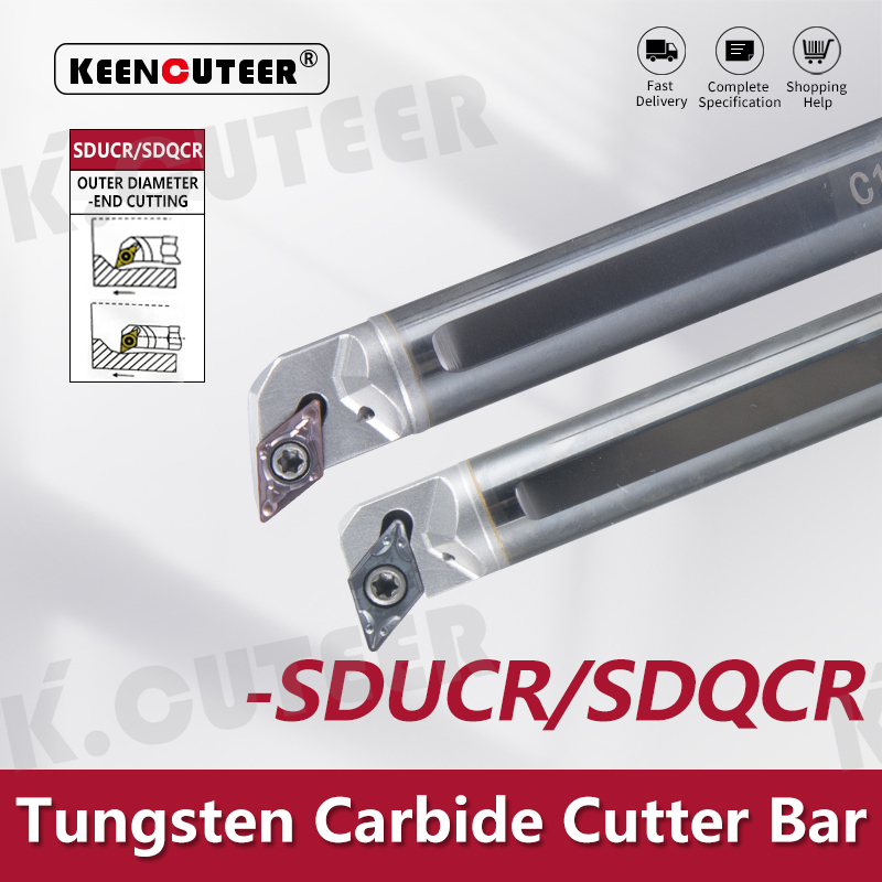 Tungsten Steel Cutter Bar Internal Hole Turning Tool DCMT Carbide Blade Lathe