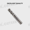 HRC60 Milling Cutter Tungsten Steel Alloy Coating Carbide for Aluminium Parts