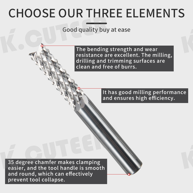 CNC machining machine tool tungsten steel alloy corn milling cutter