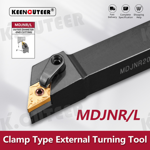 External Turning Tool Holder DNMG Carbide Inserts MDJNR Lathe Cutting Tools 