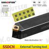 SSDCN1616H09 SSDCN2020K09 SSDCN2525M12 External Turning Tool Holder SCMT Carbide Inserts 
