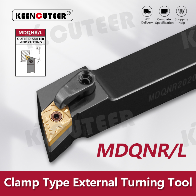  External Turning Tool Holder DNMG Carbide Inserts MDQNR/L Lathe Cutting Tools Set