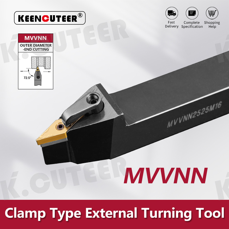External Turning Tool Holder VNMG Carbide Inserts MVVNN Lathe Cutting Machine Tools