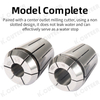 CNC mechanical water stop chuck high precision ERS16/20/25/32 center water outlet clamp