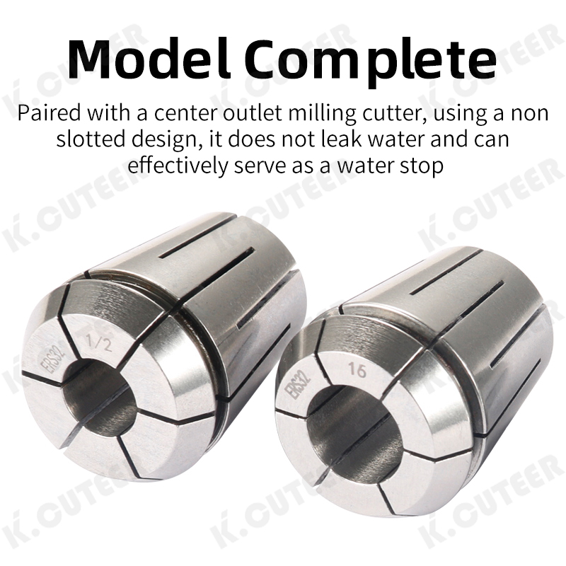 CNC mechanical water stop chuck high precision ERS16/20/25/32 center water outlet clamp
