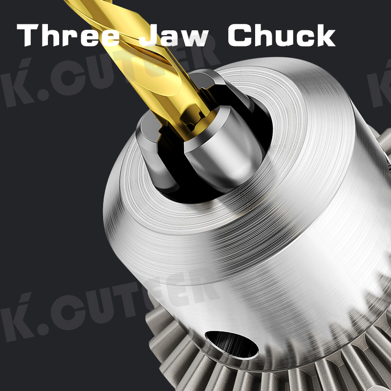 Drill Chuck Metal Heavy Duty Thread Quick Change Adapter Self Tighten 