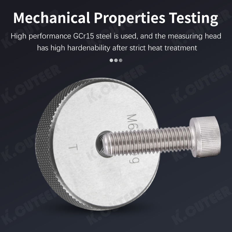 Precision Metric Internal Thread Ring Gauge Set for Machining QC Inspection Tools