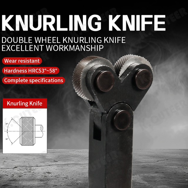 Durable Reticulated Grain Knurling Knife for Metal Lathe Projects