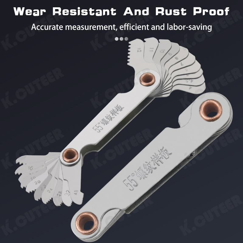 Precision Metric Thread Gauge Set for CNC Pitch Measurement
