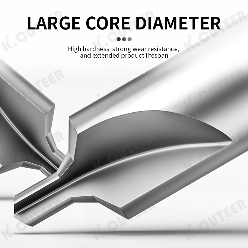 Spiral Center Drill Bits for High-Speed Steel Countersinking Tasks