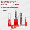 HRC60 3 Flute Alloy Carbide Tungsten Steel Milling Cutter End Mill