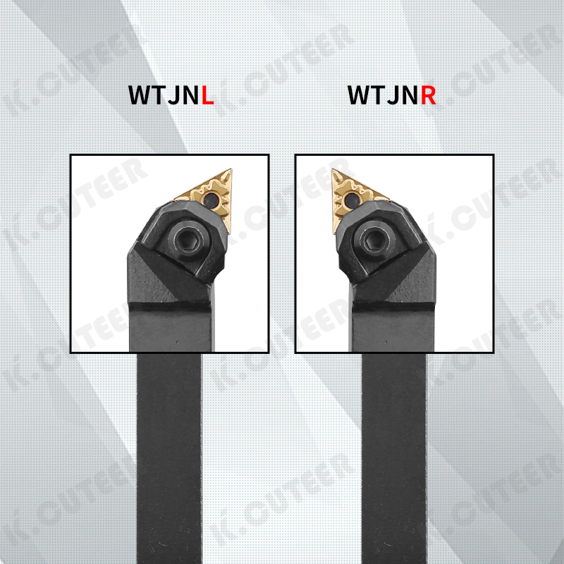 CNC Tool Holder 93-Degree External Turning Tool Triangular Roughing Wtjnr Lathe Tool