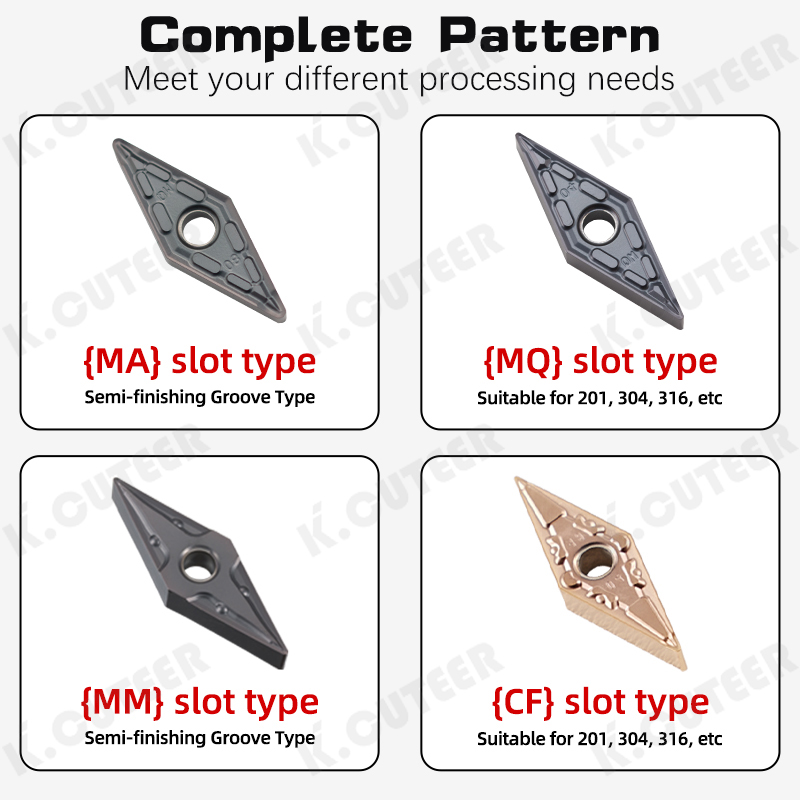 Carbide Inserts for CNC Lathe Turning Tools Vnmg Inserts