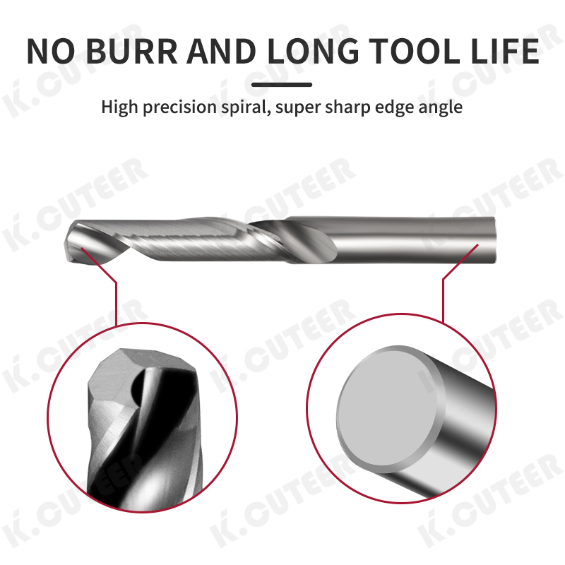 Single-Flute End Mill for Aluminum, Aluminum Plate Alloy End Mill
