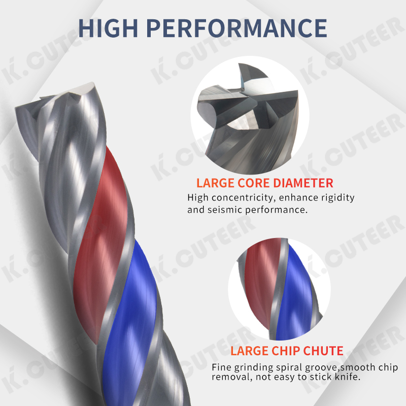 Premium 4-Flute Tungsten Steel End Mill for Precision Cutting