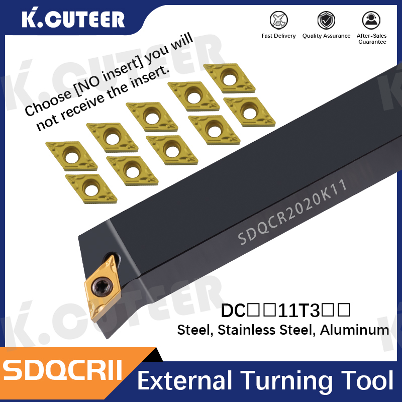 CNC Tool Holder Screw Precision Turning 107° Sdqcr1616h11 External Turning Tool