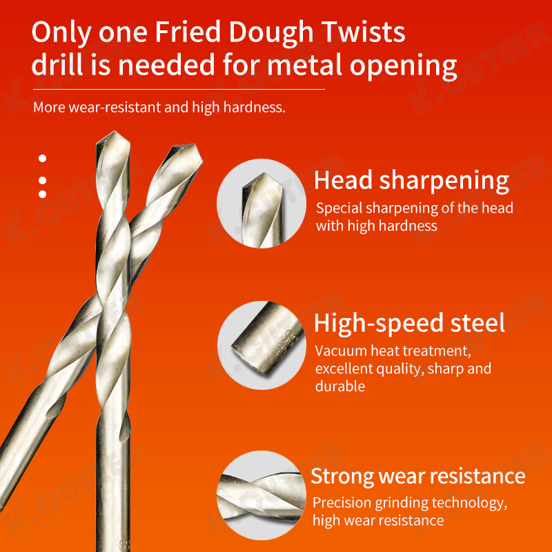 Hcs Twist Drill Bit Set for Iron Copper Aluminum Wood Plastic Metal Hole 1-10mm/1-13mm
