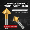 90-Degree Chamfer Cutter Cobalt-Titanium Coated Single-Edged Straight Shank Three Flutes
