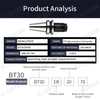 BT40 Dynamic Balancing CNC Tool Holder ER Collet High-Precision Milling Cutter Holder