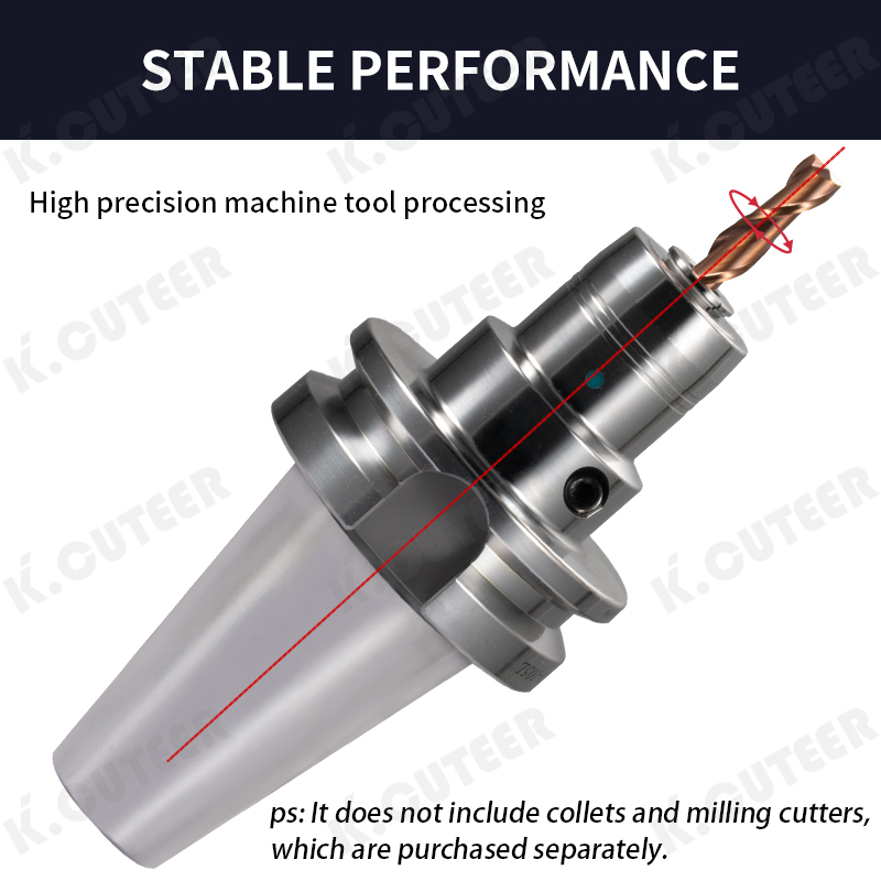 CNC Powerful Tool Holder Bt40 Morse Taper Machining Center Collet Dust-Proof Chuck
