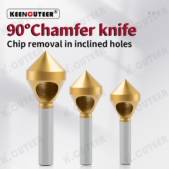M35 Cobalt-Coated 90-Degree Countersink Drill Bit for Deburring and Reaming