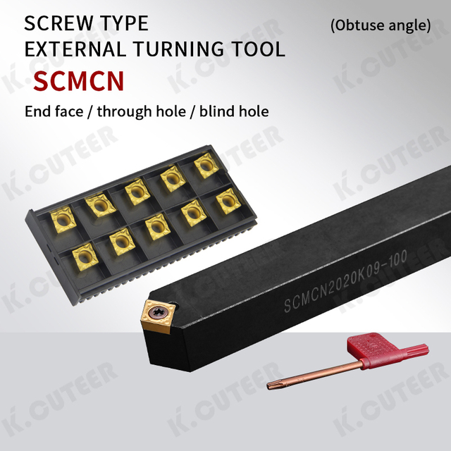 CNC Lathe Tool 50-Degree Diamond-Shaped External Turning Tool Holder