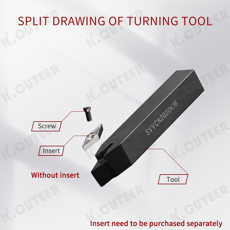 CNC Lathe Tool Svvcn Screw-Type External Turning Tool