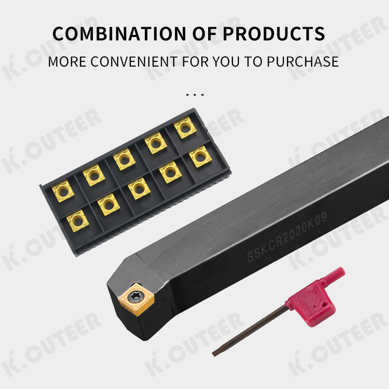 75° Screw-Type Internal Boring Tool S16q-Sskcr09 Right-Hand Carbide Insert Lathe Tool Holder