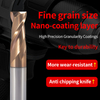 2-Flute Tungsten Steel Milling Cutter 55-Degree Straight Shank CNC End Mill