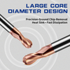 Tungsten Steel Ball Nose End Mill HRC55 0.5-4mm Tungsten Steel Ball Nose