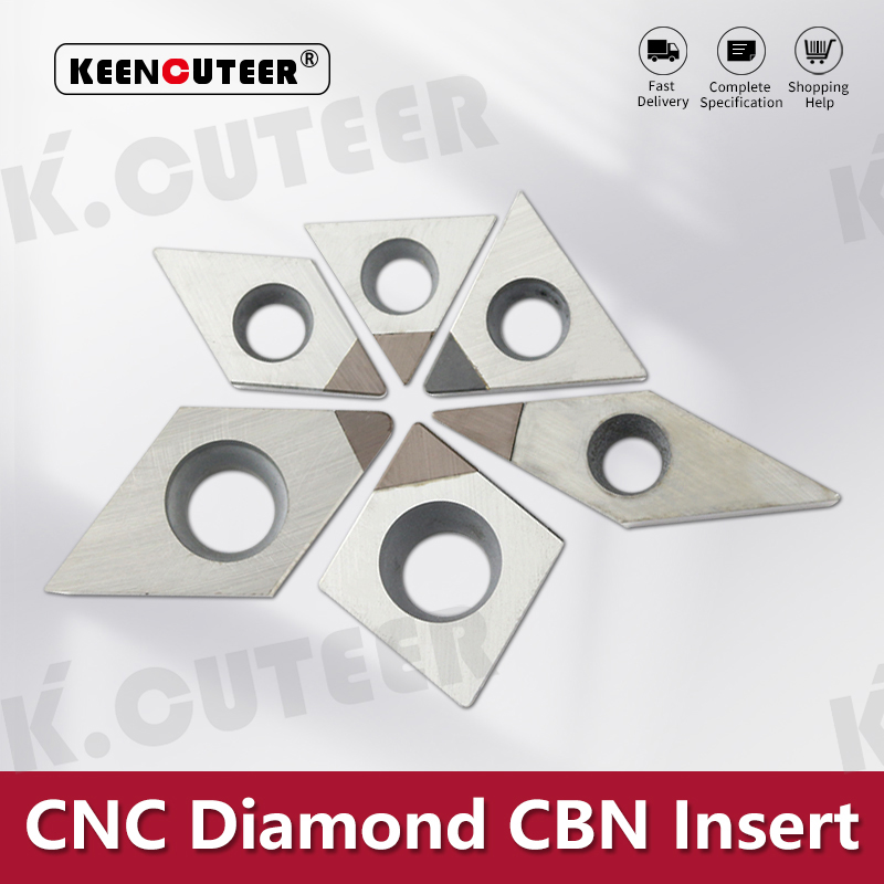 Diamond CBN two-sided insert cutter CNC indexable insert PCD two-sided insert 