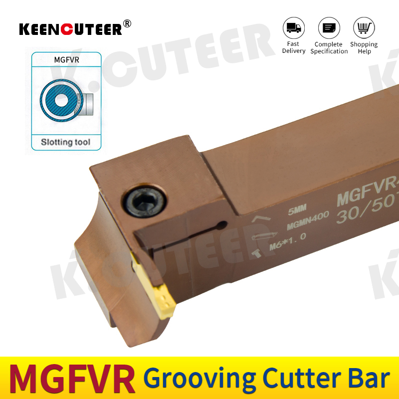  spring steel 7-Shaped Face Groove Cutter Double Head Turning Tool Holder For Carbide Insert 