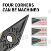 CNC VNMG160404 VNMG160408 GCast Iron Parts Inserts for MVJNR CNC turning tools
