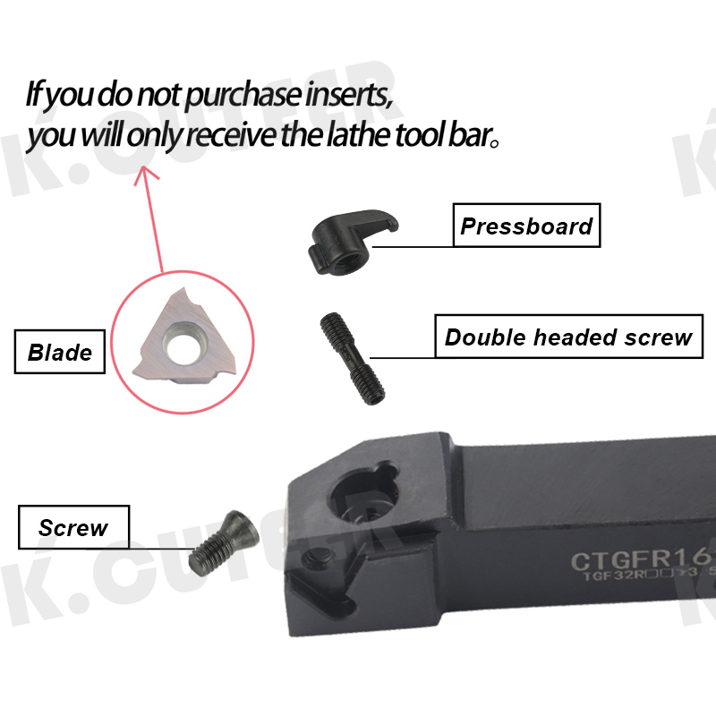 CNC tool turning STGFR/CTGFR insert external groove cutting boring bar tool holder