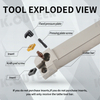External Turning Tool White Spring Steel Lathe Cutter Bar For CNMG Carbide Insert