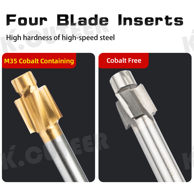 HSS Countersink Milling Cutters / Cobalt-Containing Layer Countersinks / Fully Ground Countersink Drills