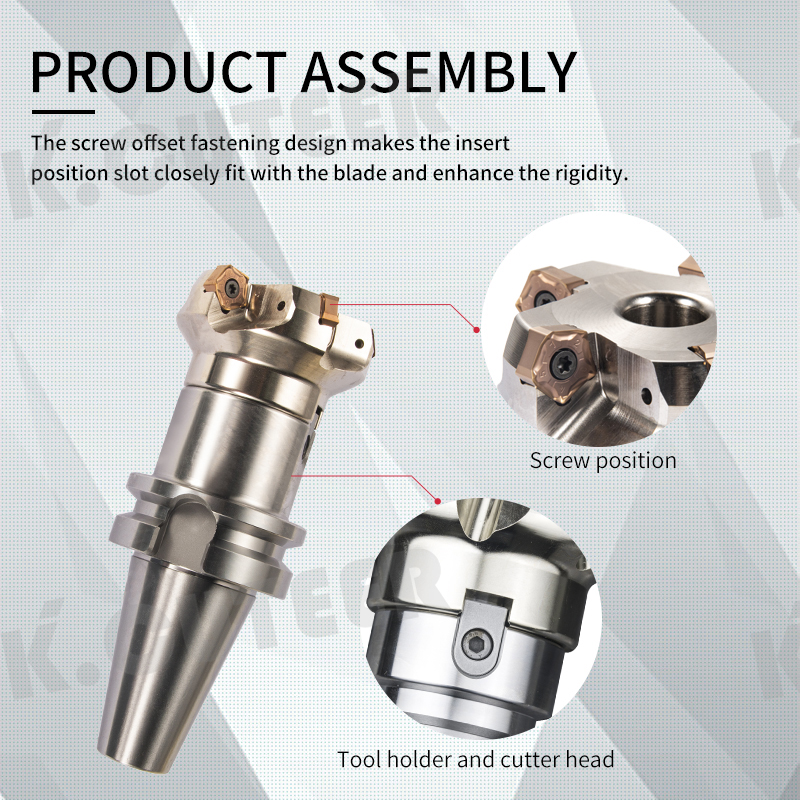 CNC Shoulder Face Mill Head for Heavy Cutting MFPN Indexable Milling Cutter