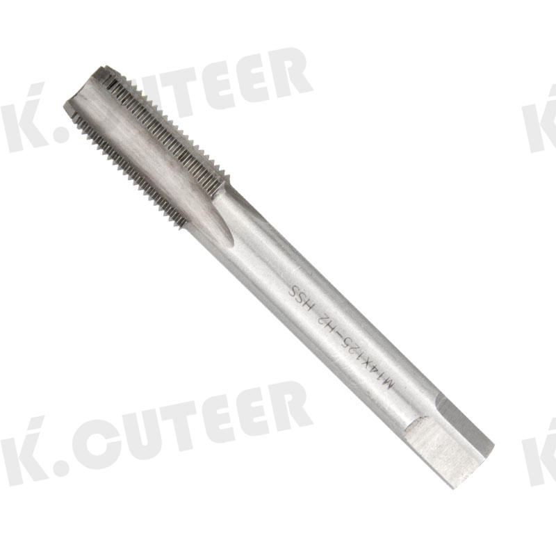 Machine taps with straight grooves