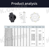 Three-sided edge milling cutter SMP 06/08/12 63mm-125mm FMB22 T-slot side milling cutter head 
