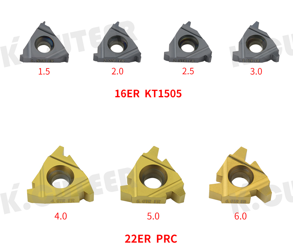Wholesale 1.5-6.0 ISO Carbide Threaded Insert for SER Bar CNC Lathe