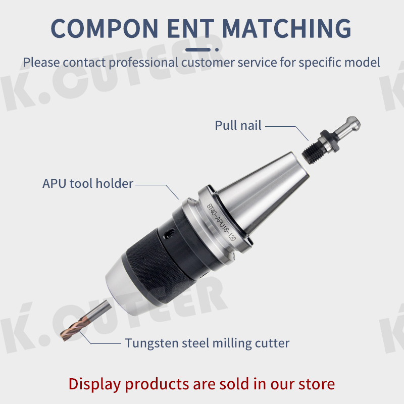 CNC tool holder BT40-APU13-100 self-tightening drill clamp type APU drill chuck wrench