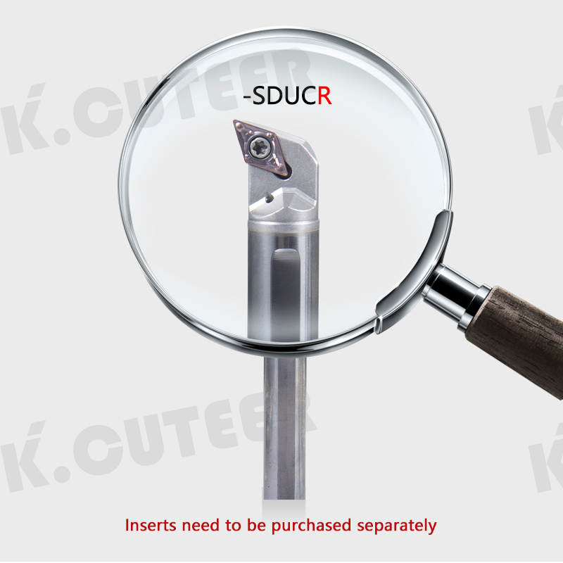 Tungsten Steel Cutter Bar Internal Hole Turning Tool DCMT Carbide Blade Lathe