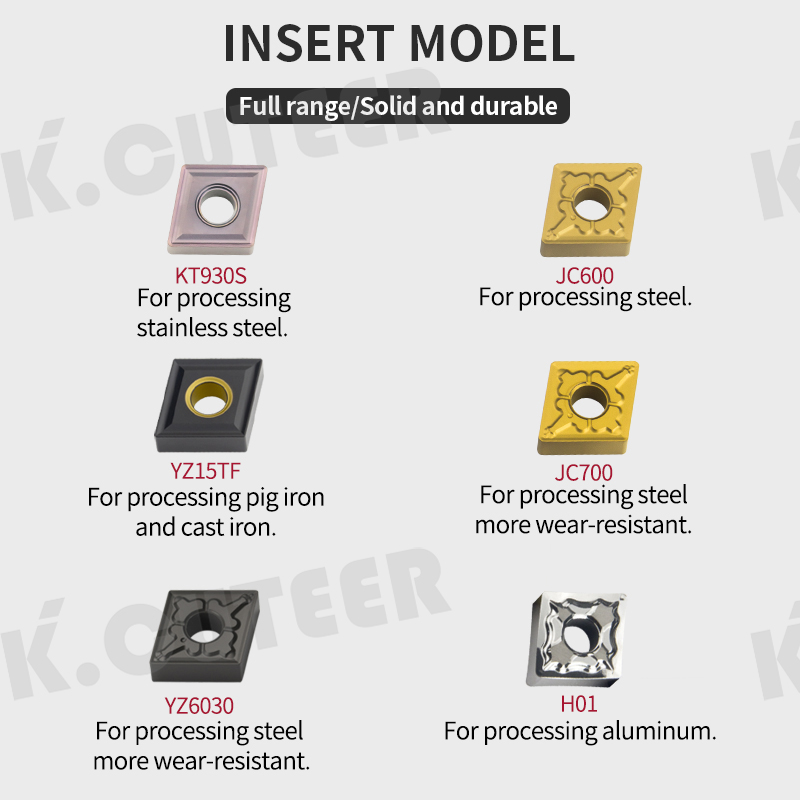 MCGNR/L External Triangul Turning Tool Holder CNMG Carbide Inserts Lathe Cutting Tools 