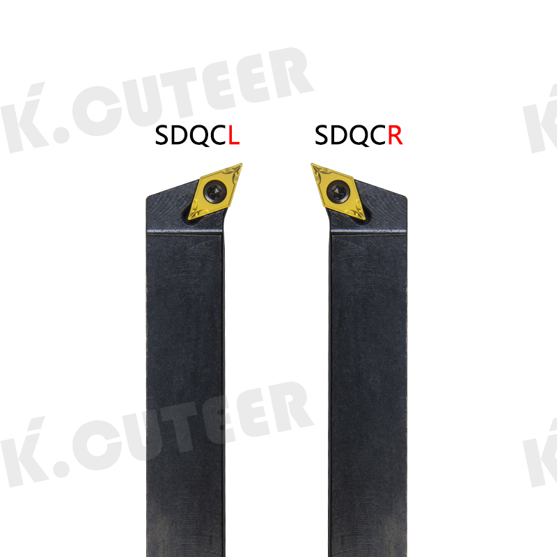 SDQCR1616H11/SDQCR2020K11/SDQCL2525M11 External Turning Tool Holder DCMT/DCGT11 Carbide Inserts 