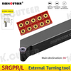 SRGPR/L SRGPR1616/2020/2525 CNC External Turning Holder Use RPMT/RPGT/RDMW08T2/10T3/1204 carbide insert