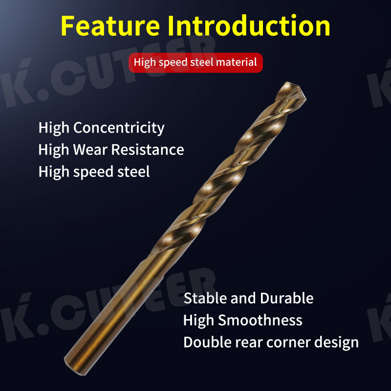 Cobalt-Containing Twist Drill Bits High-Speed Steel Electric Drill Metal Stainless Steel Tools 