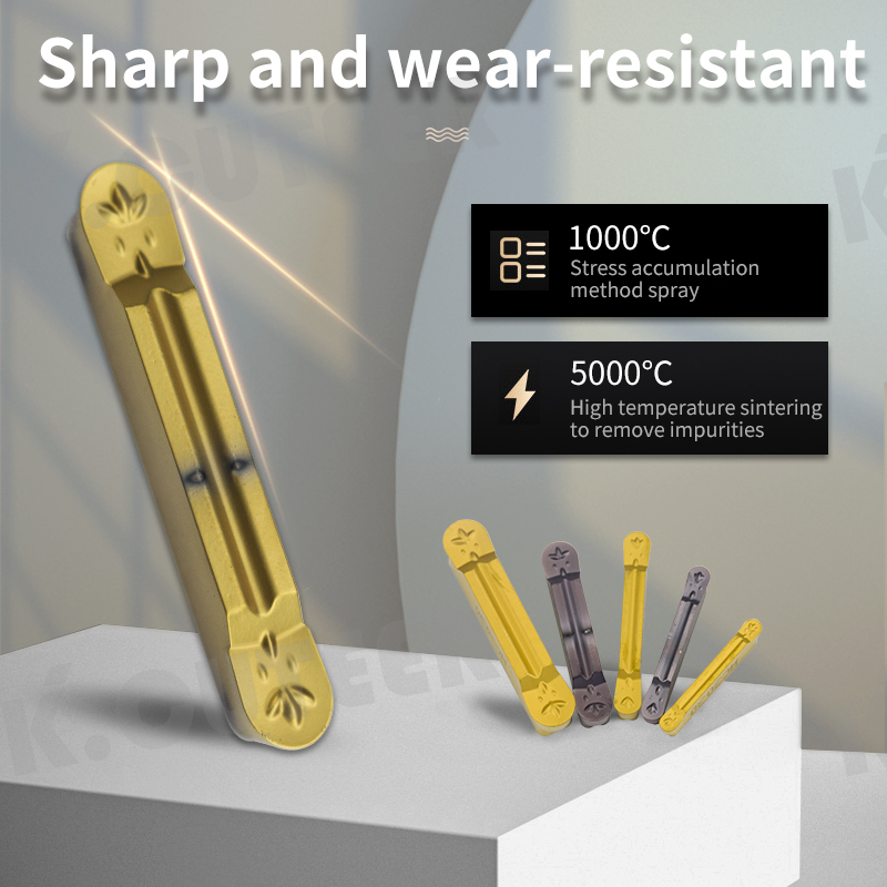 Carbide Insert Grooving Parting Turning Tool Cutting Blade Garage Tools